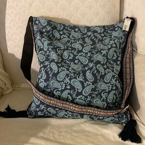 NWT Paisley Hobo Crossbody Tote Bag
